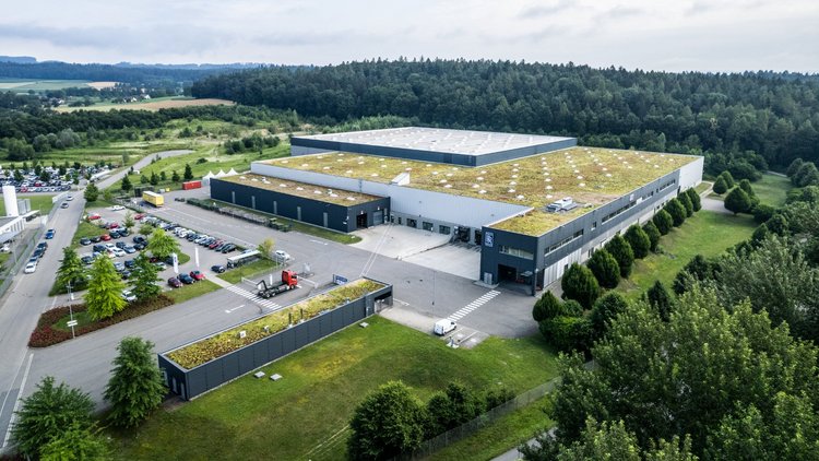 Drohnenaufnahmes des Firmenstandorts