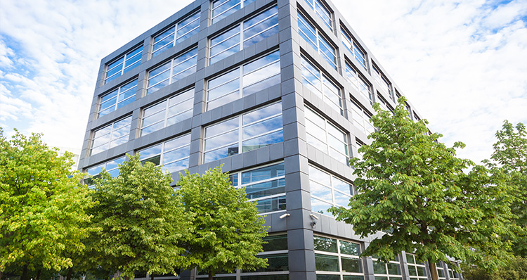 Das Bürogebäude in Karslruhe